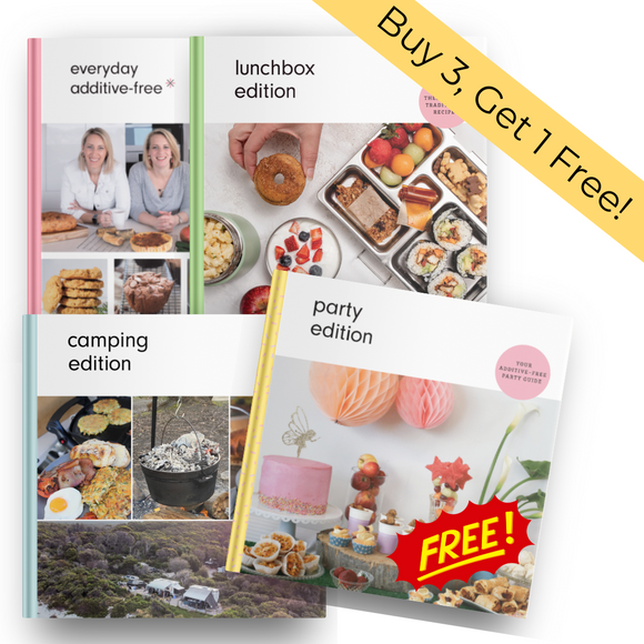 PAPERBACK Bundle - everyday additive-free cookbook series + free instant ebooks